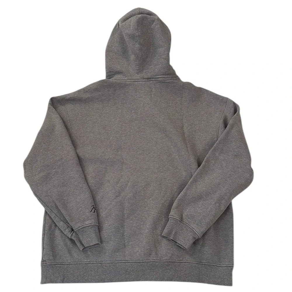 Air Jordan Heavy Gray Fleece Jumpman Hoodie Sweatshirt Embroidered Signature XL - Picture 7 of 12